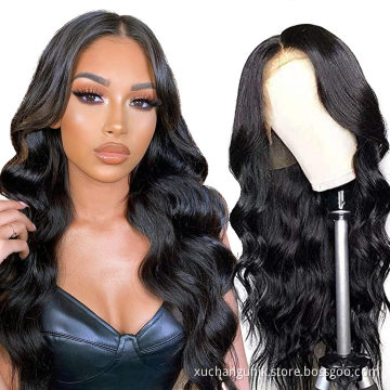 10A High Quality Virgin Cuticle Aligned Double Drawn Brazilian Real 100% Human Hair Lace Front Wig Raw Indian Lace Closure Wig